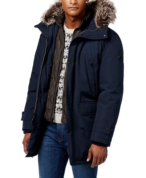 michael kors mens insulated parka|Michael Kors Men's Heavyweight Hooded Park Jacket .